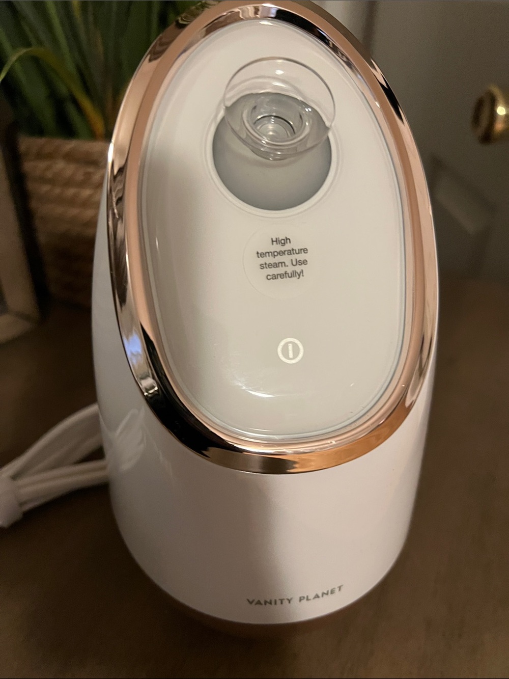 Vanity Planet Rose Gold & White Facial Steamer - Hydrating Home Spa - Picture 3 of 6